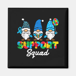 Autism Support Squad Gnomes Awareness Matching Men Magnet