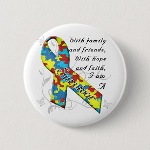 Autism Survivor 2 Inch Round Button