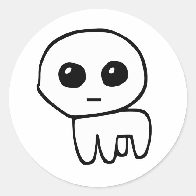 Autism TBH Creature Autism creature Classic Round Sticker (Front)