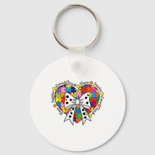 Autism Teach-love Inspire Hope Keychain