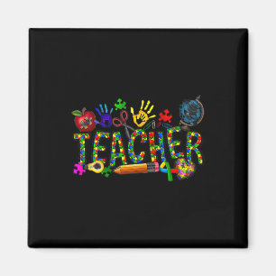 Autism Teacher Autism Awareness Coquette Autism  Magnet