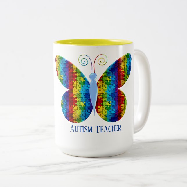 Autism Teacher  Gift Mug  15 oz Mug (Front Right)