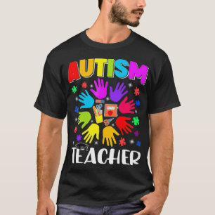 Autism Teacher Puzzle Autism Awareness Autistic Su T-Shirt