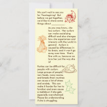 Autism Thanksgiving Girl