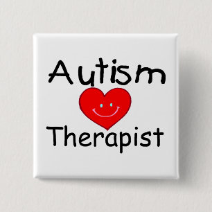 Autism Therapist Hrt) 2 Inch Square Button