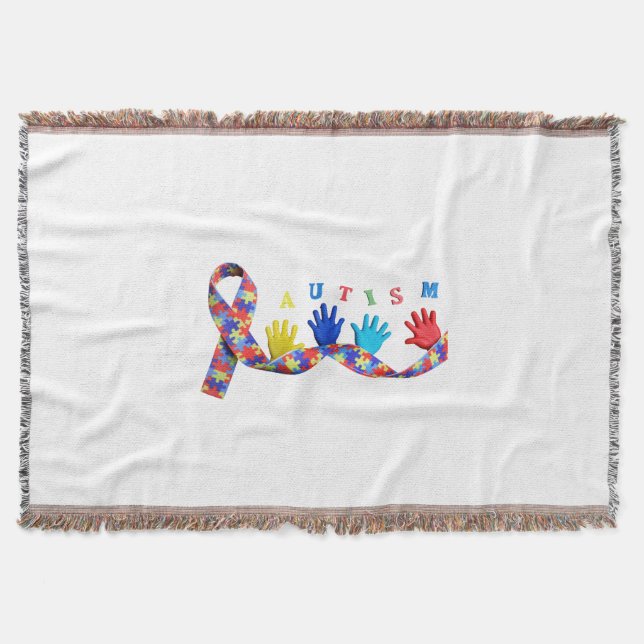 Autism Throw Blanket (Front)