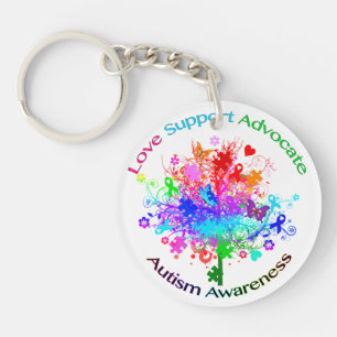 Autism Tree in Spectrum Keychain