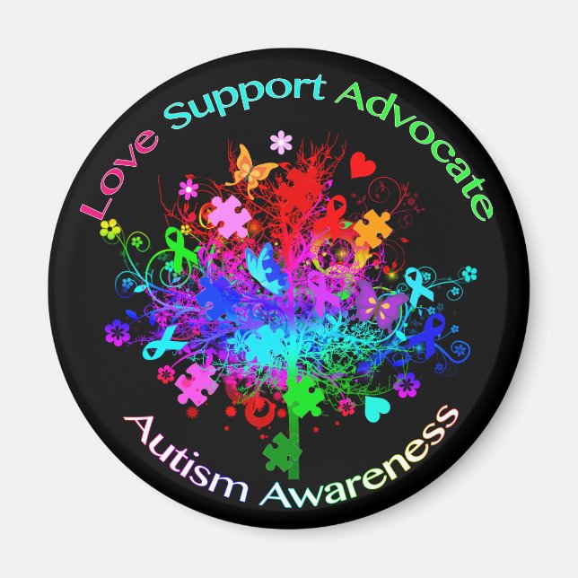 Autism Tree in Spectrum Magnet (Front)