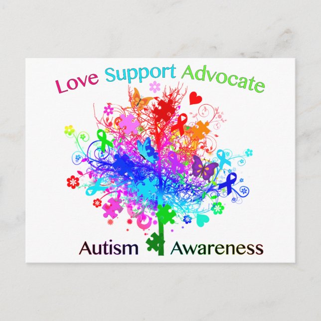 Autism Tree in Spectrum Postcard (Front)
