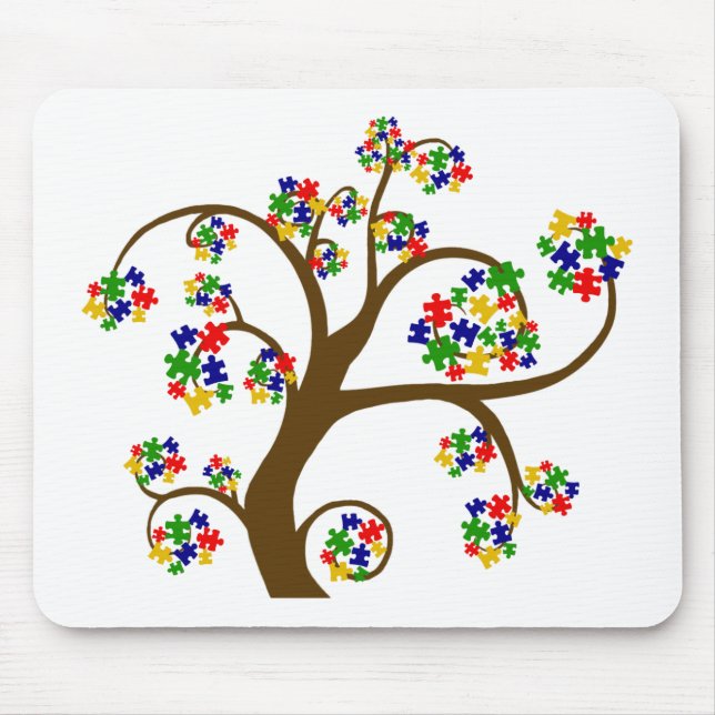 Autism Tree of Life Mouse Pad (Front)