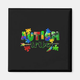 Autism Tribe Puzzle Heart World Autism Awareness D Magnet