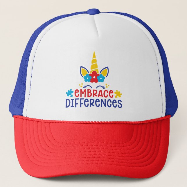 Autism Trucker Hat/Cap Hat (Front)