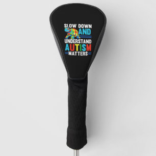 Autism Turtle Autistic Puzzle Autism Awareness Golf Head Cover