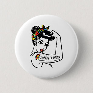 Autism Unbreakable Shirt Autistic Awareness Puzzle 2 Inch Round Button