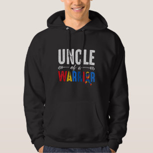 Autism-Uncle Of A Warrior Autism Awareness Gift Hoodie