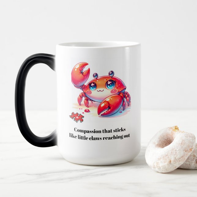 Autism Uniqueness  Magic Mug (With Donut)