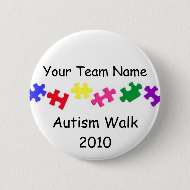 Autism Walk 2010 Team Button (Front)