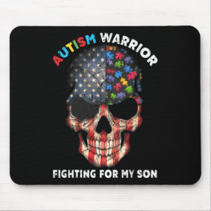 Autism Warrior Fighting For My Son Gifts For Mom D Mouse Pad