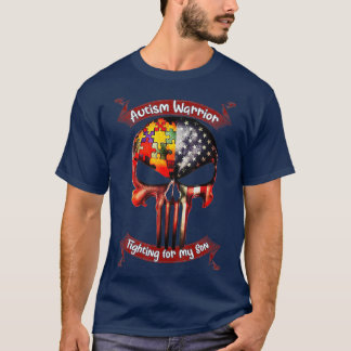 Autism Warrior Fighting For My Son Gifts For Mom T-Shirt