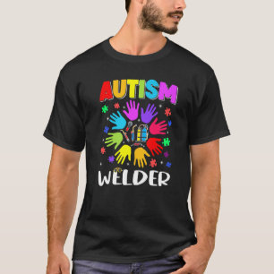 Autism Welder Puzzle Autism Awareness Autistic Sup T-Shirt