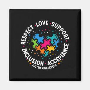 Autism Women Men Respect Love Support Autism Aware Magnet
