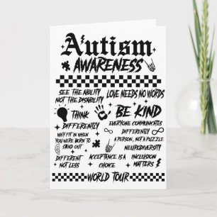 Autism World Tour Autism Awareness Mom Mama Be Kin Card