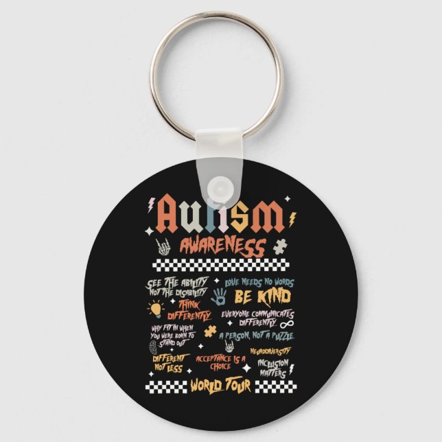 Autism World Tour  Keychain (Front)