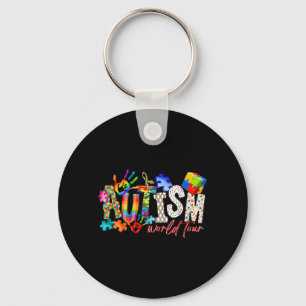 Autism World Tour Neurodiversity Awareness Keychain