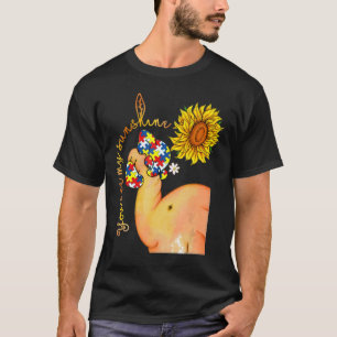 Autism-You Are My Sunshine Elephant Autism Awarene T-Shirt