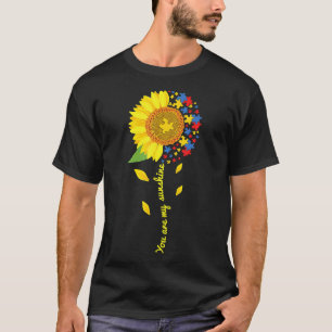 Autism-You Are My Sunshine Sunflower Autism Awaren T-Shirt