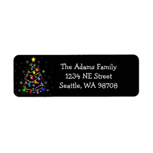 Autisme coloré Arbre de Noël