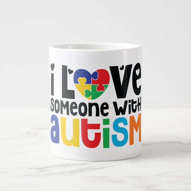 Autisme Jumbo Mug (Devant)