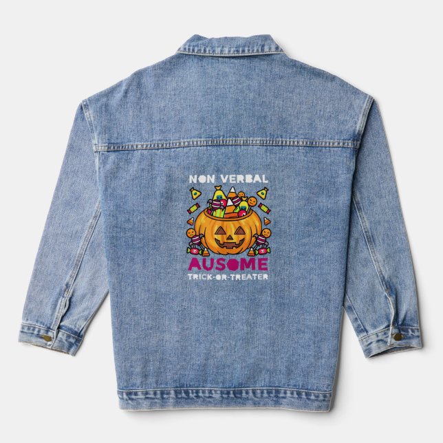 Autisme Sensibilisation ASD Halloween Tricoter Non (Verso)