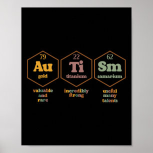Autisme Tableau Périodique Drôle Sensibilisation s