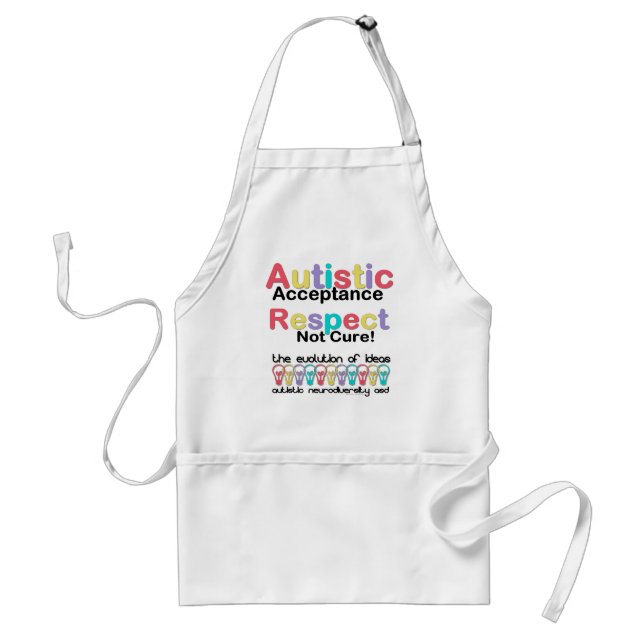 Autistic Acceptance Respect Not Cure Standard Apron (Front)