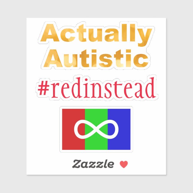 Autistic Activism Custom-Cut Vinyl Sticker (Sheet)