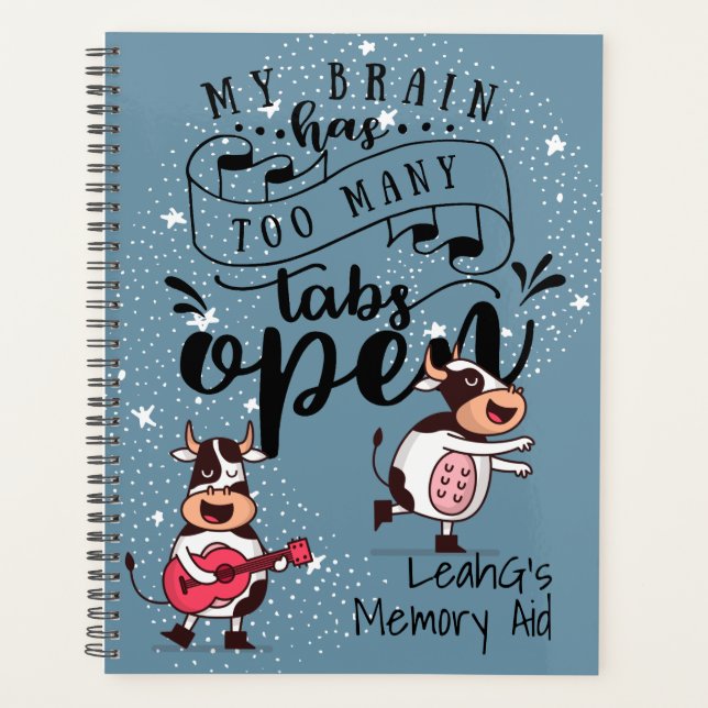 Autistic Adult or Teen Personalized Funny Planner (Front)