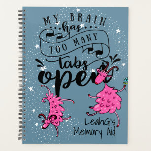 Autistic Adult or Teen Personalized Planner Funny
