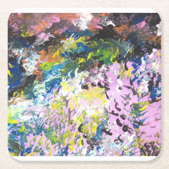 Autistic Artist-Abstract Art Coaster (Front)