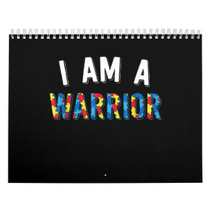 Autistic   Autism Awareness I Am Warrior Puzzle Calendar