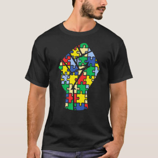 Autistic Autism Awareness Kindness Hand Puzzle Gra T-Shirt