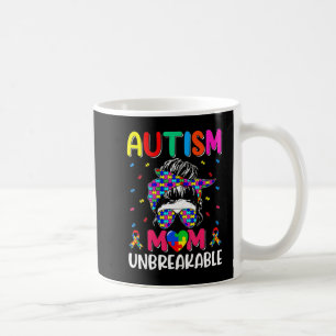 Autistic Autism Awareness Mom Life Shirt Women Ble Coffee Mug