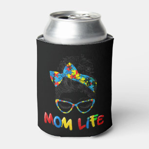 Autistic Autism Awareness Mom Life Shirts Women Mo Can Cooler