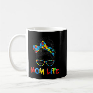 Autistic Autism Awareness Mom Life Shirts Women Mo Coffee Mug