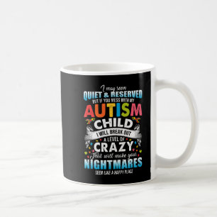 Autistic Autism Awareness Puzzle Pieces Proud Auti Coffee Mug