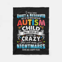 Autistic Autism Awareness Puzzle Pieces Proud Auti