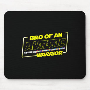 Autistic Autism Awareness Warrior Brother Boys Men Mouse Pad