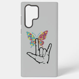 Autistic Autism Butterfly Autism Awareness Samsung Galaxy Case