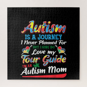 Autistic   Autism Is A Journey I Never Planner Jigsaw Puzzle