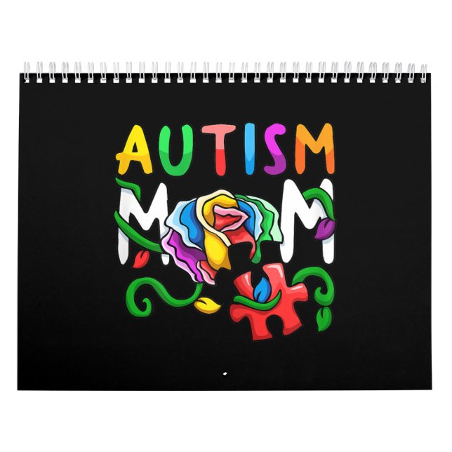 Autistic | Autism Mom Autism Awareness Day Calendar (Cover)